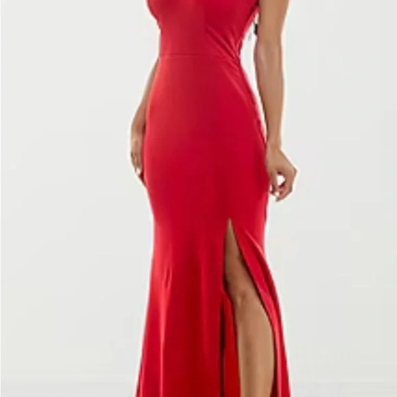 ❤️ NWT Trixxi Red Rhinestone Bodycon Dress – Size 3 – Glam Formal Look! - Picture 4 of 10